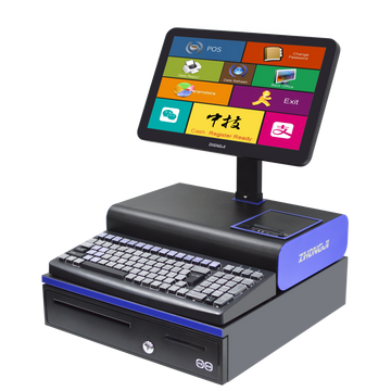 ZHONGJI® A10C POS Machine 15.6" Screen LED8N Design Cash Box Design for Supermarkets/Retail